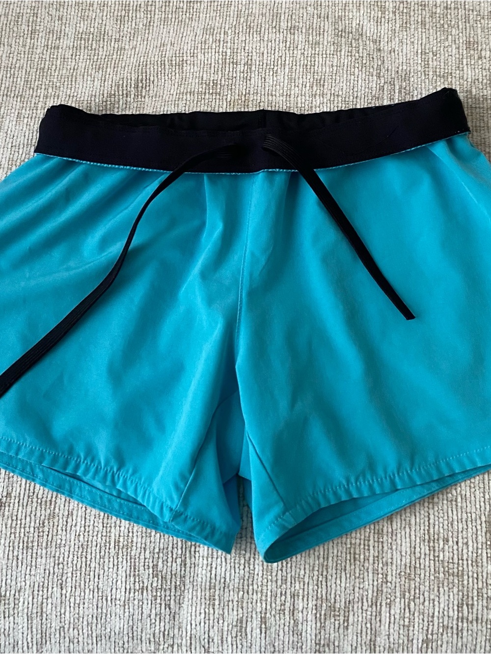 Nike Teal Athletic Shorts with Black Waistband